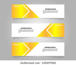 Vector abstract design banner web template.