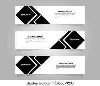 Vector abstract design banner web template.