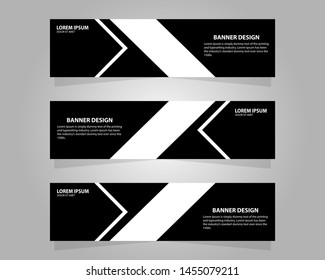 Vector abstract design banner web template.