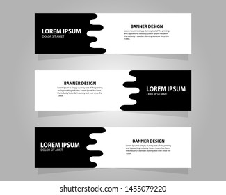 Vector abstract design banner web template.