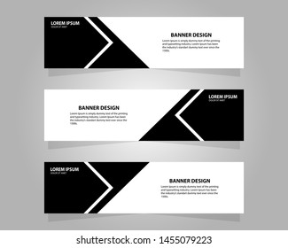 Vector abstract design banner web template.