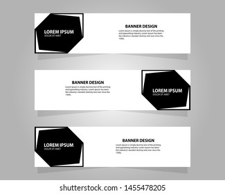 Vector abstract design banner web template.