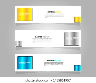 Vector abstract design banner web template.