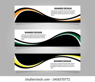 Vector abstract design banner web template.