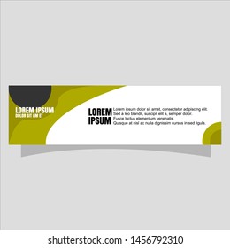 Vector abstract design banner web template.
