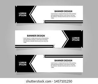 Vector abstract design banner web template.