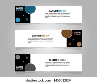 Vector abstract design banner web template.