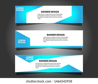 Vector abstract design banner web template.