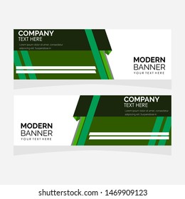 Vector abstract design banner web template. Modern design.