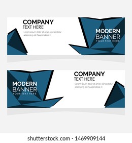 Vector abstract design banner web template. Modern design.