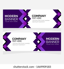 Vector abstract design banner web template. Modern design.