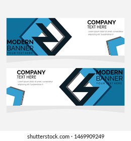 Vector abstract design banner web template. Modern design.