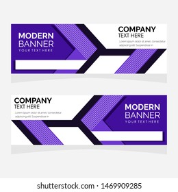 Vector abstract design banner web template. Modern design.