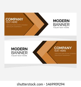 Vector abstract design banner web template. Modern design.