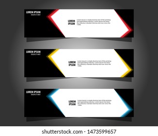 Vector abstract design banner web template