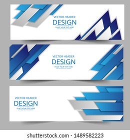 Vector abstract design banner web template.
