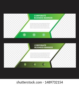 Vector abstract design banner web template.