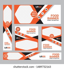 Vector abstract design banner web template.