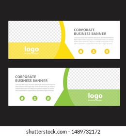 Vector abstract design banner web template.