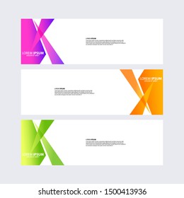 Vector abstract design banner web template. Banner background. Modern template vector design, Editable vector