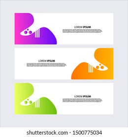 Vector abstract design banner web template. Banner background. Modern template vector design, Editable vector