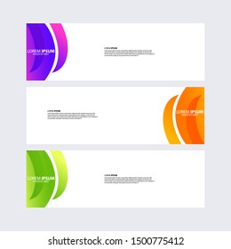 Vector abstract design banner web template. Banner background. Modern template vector design, Editable vector