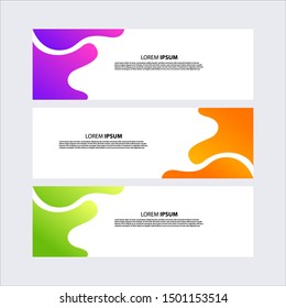 Vector abstract design banner web template. Banner background. Modern template vector design, Editable vector