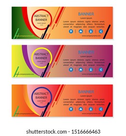 Vector abstract design banner web template