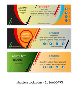 Vector abstract design banner web template