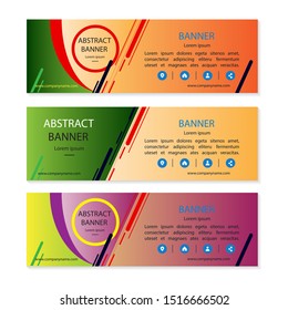 Vector abstract design banner web template