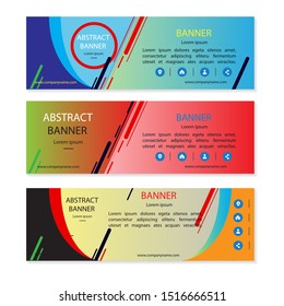 Vector abstract design banner web template