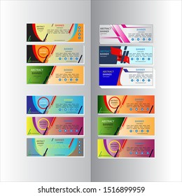 Vector abstract design banner web template