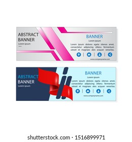 Vector abstract design banner web template
