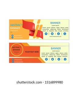 Vector abstract design banner web template