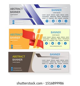Vector abstract design banner web template