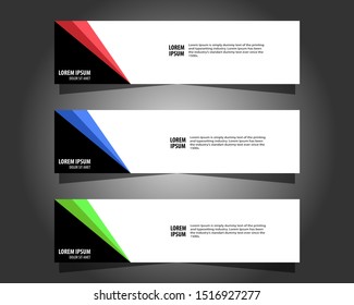 Vector abstract design banner web template.