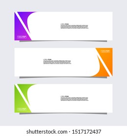	
Vector abstract design banner web template or header Templates.