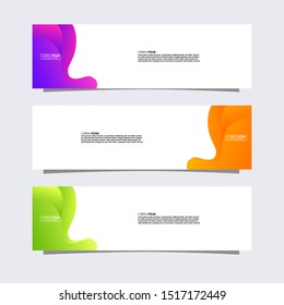 	
Vector abstract design banner web template or header Templates.