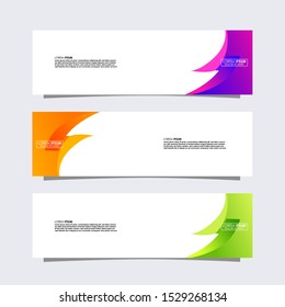 Vector abstract design banner web template. Banner web design. Eps10 