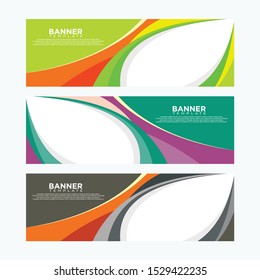 Vector abstract design for banner web template and background graphic