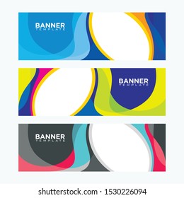 Vector abstract design for banner web template and background graphic