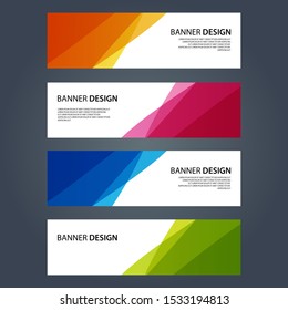 Vector Abstract design banner web template