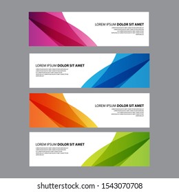 Vector Abstract design banner web template