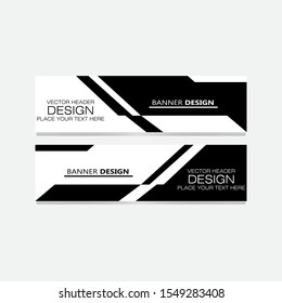 Vector abstract design banner web template. elegant