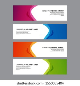 Vector Abstract design banner web template