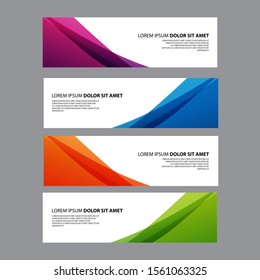 Vector Abstract design banner web template
