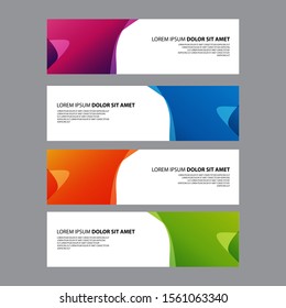 Vector Abstract design banner web template