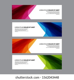 Vector Abstract design banner web template
