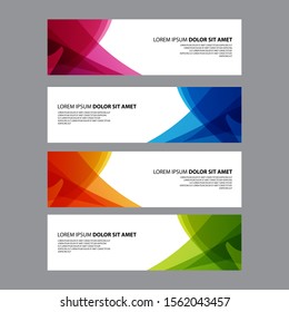 Vector Abstract design banner web template
