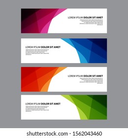 Vector Abstract design banner web template
